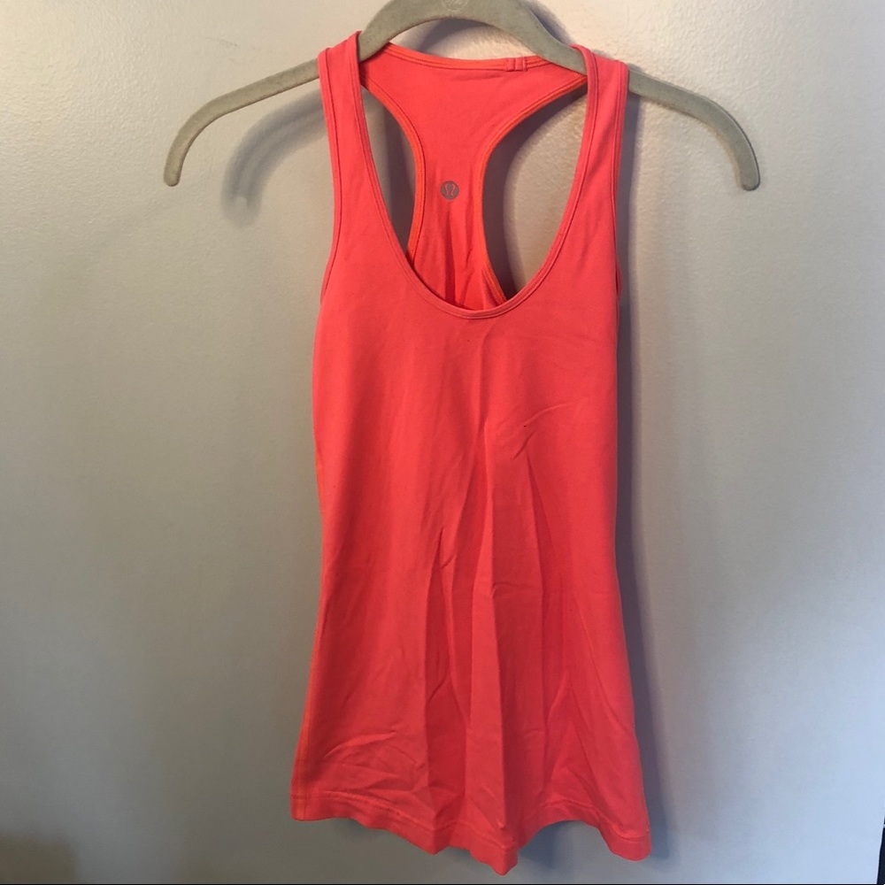 Lululemon Racerback Tank in Bright Orange